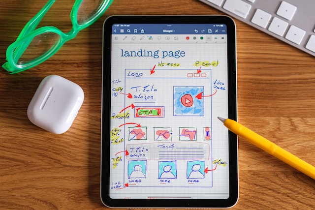 diseño de landing page para sitio web