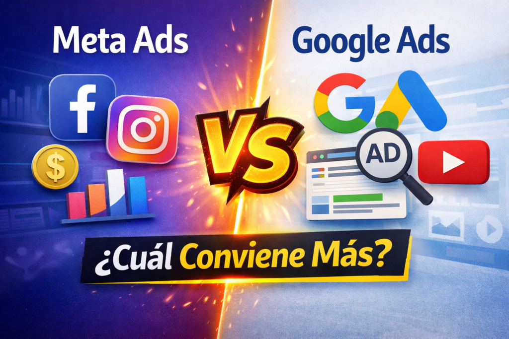 Meta Ads vs Google Ads: ¿qué tipo de anuncios le conviene más a tu negocio?